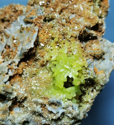 Natural green pyromorphite - natural,