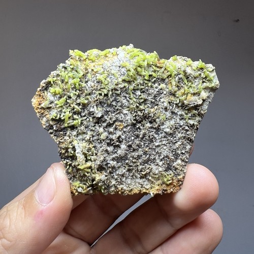 Green pyromorphite crystal - green,